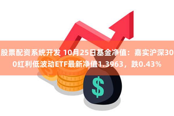 股票配资系统开发 10月25日基金净值：嘉实沪深300红利低波动ETF最新净值1.3963，跌0.43%